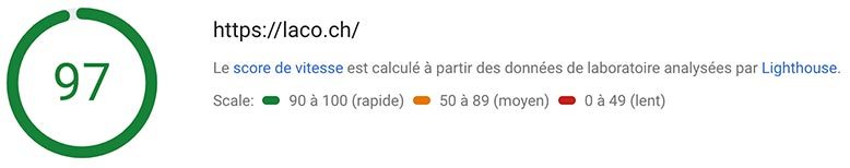 laco.ch score Googlespeed sur mobile laco.ch score Googlespeed sur mobile